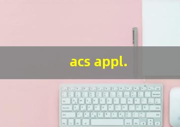 acs appl.